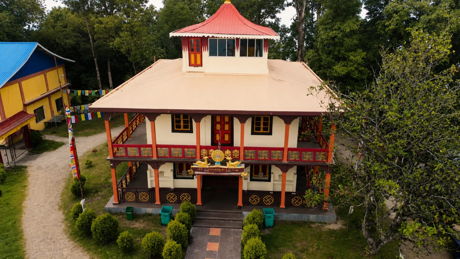 Main monastery building of Sangchen Thongdrol Ling (Ging Gompa), Darjeeling