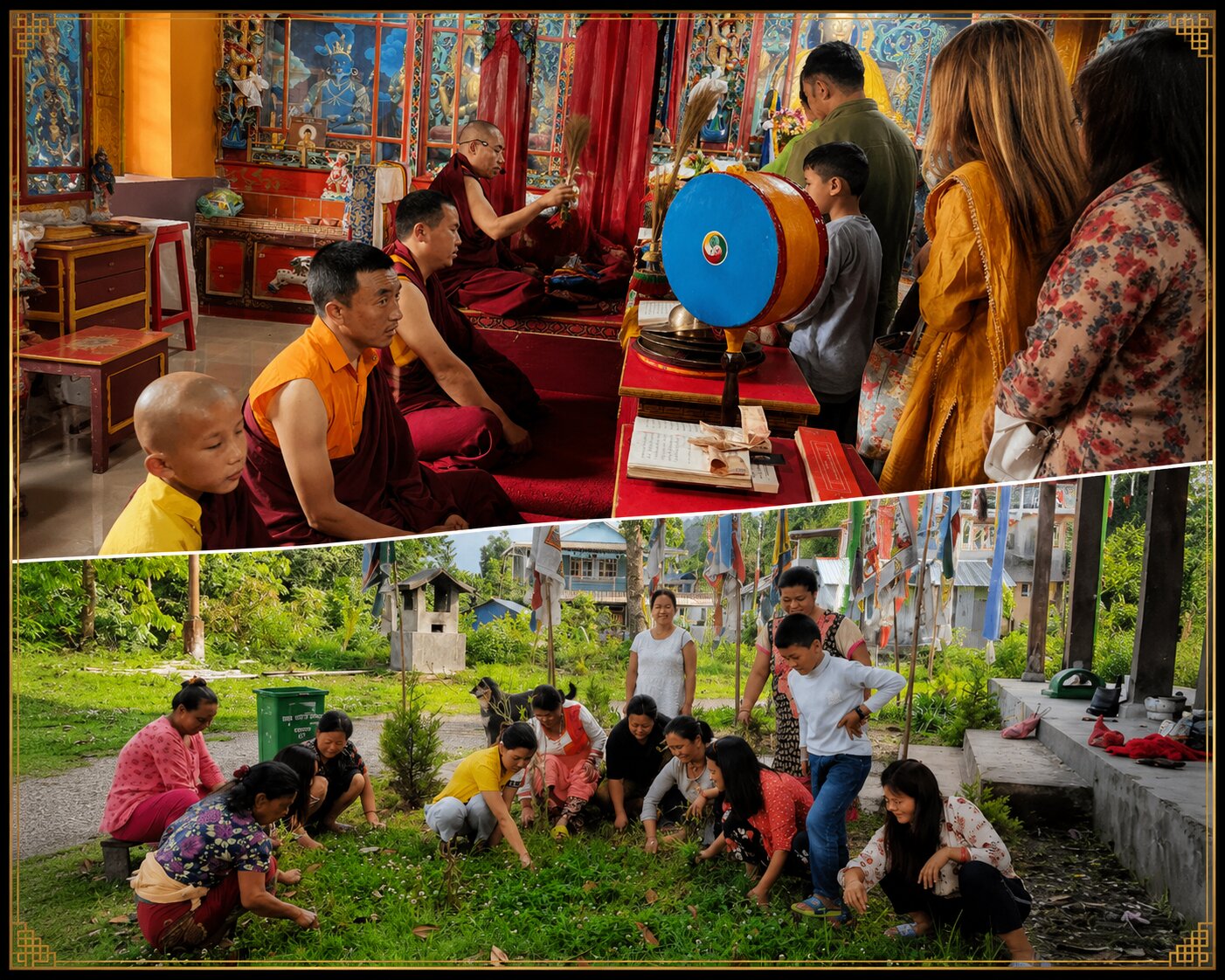Buddha Purnima observances at Sangchen Thongdrol Ling, May 2022
