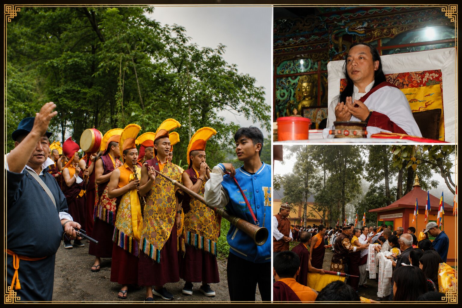 Visit of H.E. Khyentse Serta Congtul Rinpoche to Sangchen Thongdrol Ling during Saga Dawa observances, June 2022
