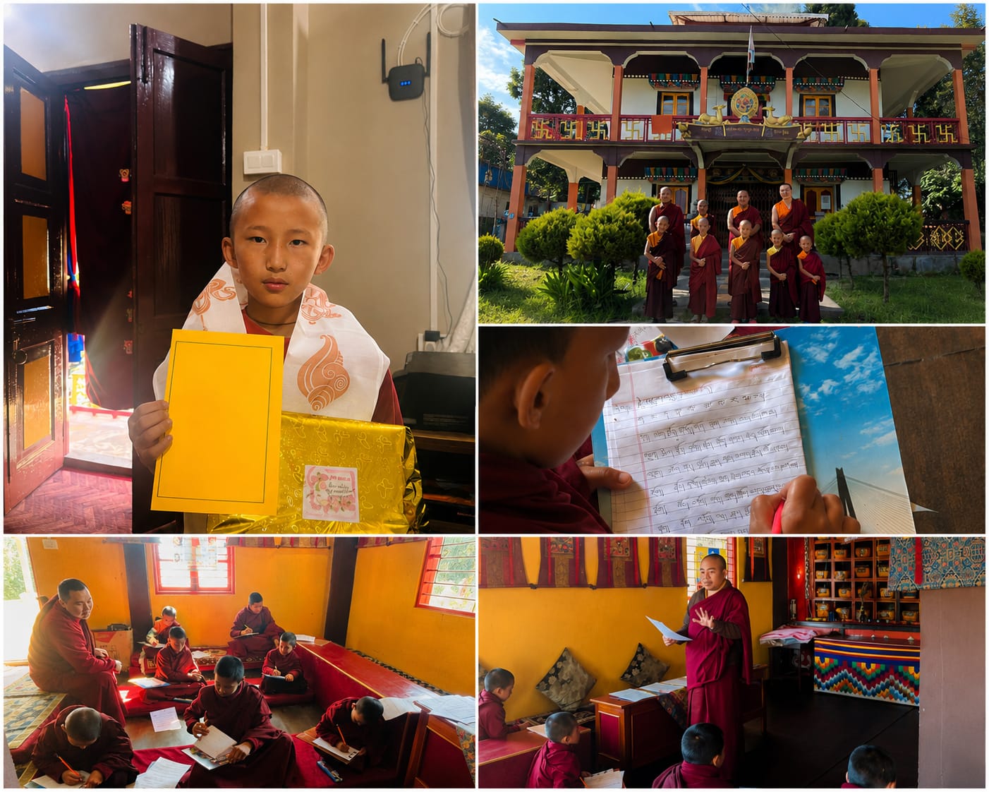 Annual monastic examinations at Sangchen Thongdrol Ling, November 2025